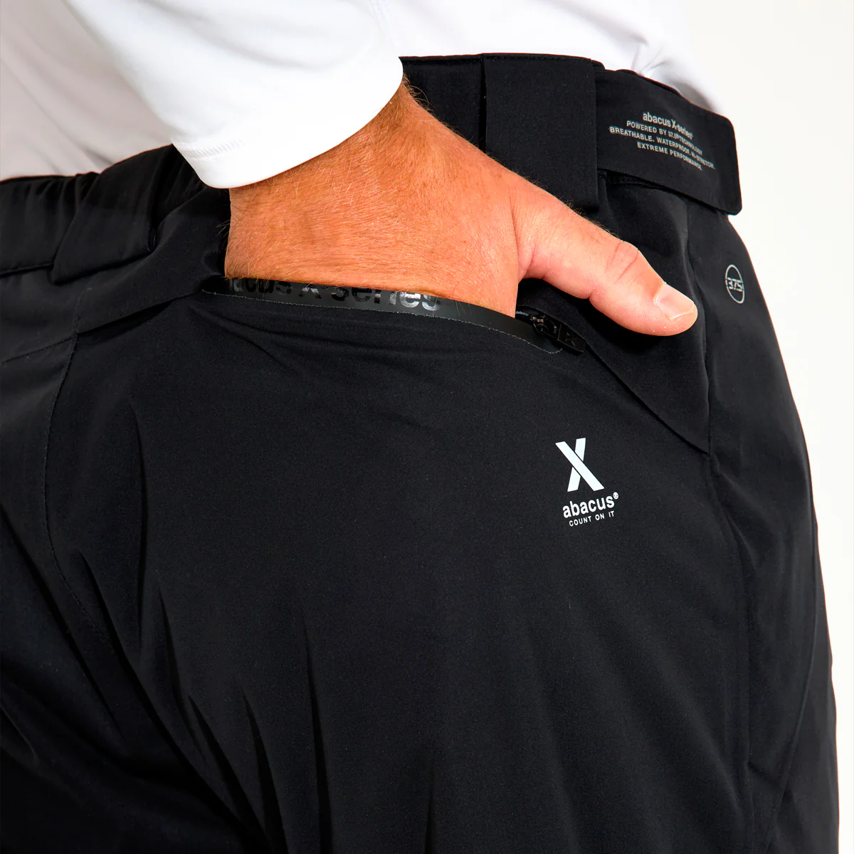 Abacus Pitch 37.5 regnbukser - Sort - Image 4