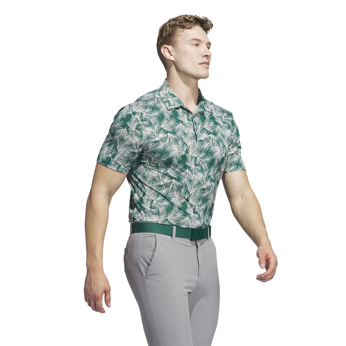 Adidas Ult.365 Pine Print polo - Grøn/Lyserød - Image 3