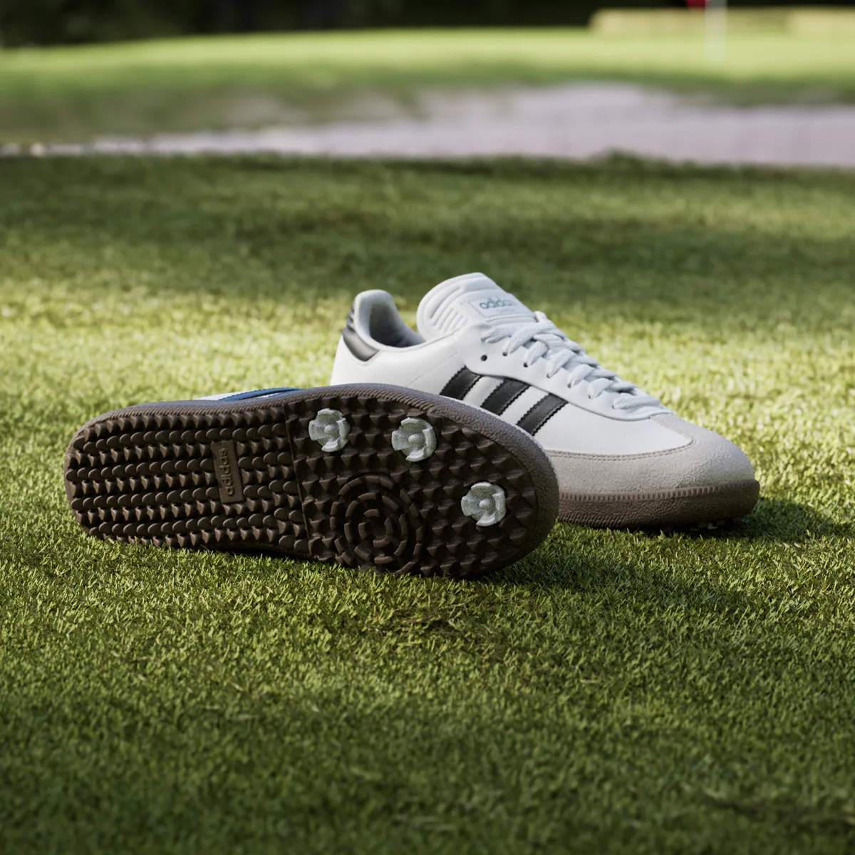 Adidas Golf Originals Samba - Hvid/sort/grå - Image 7