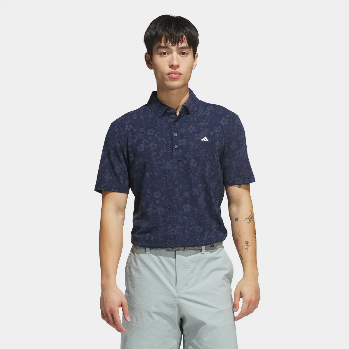 Adidas Ultimate365+ Climacool Butterspun Mighty Blossom polo - Navy