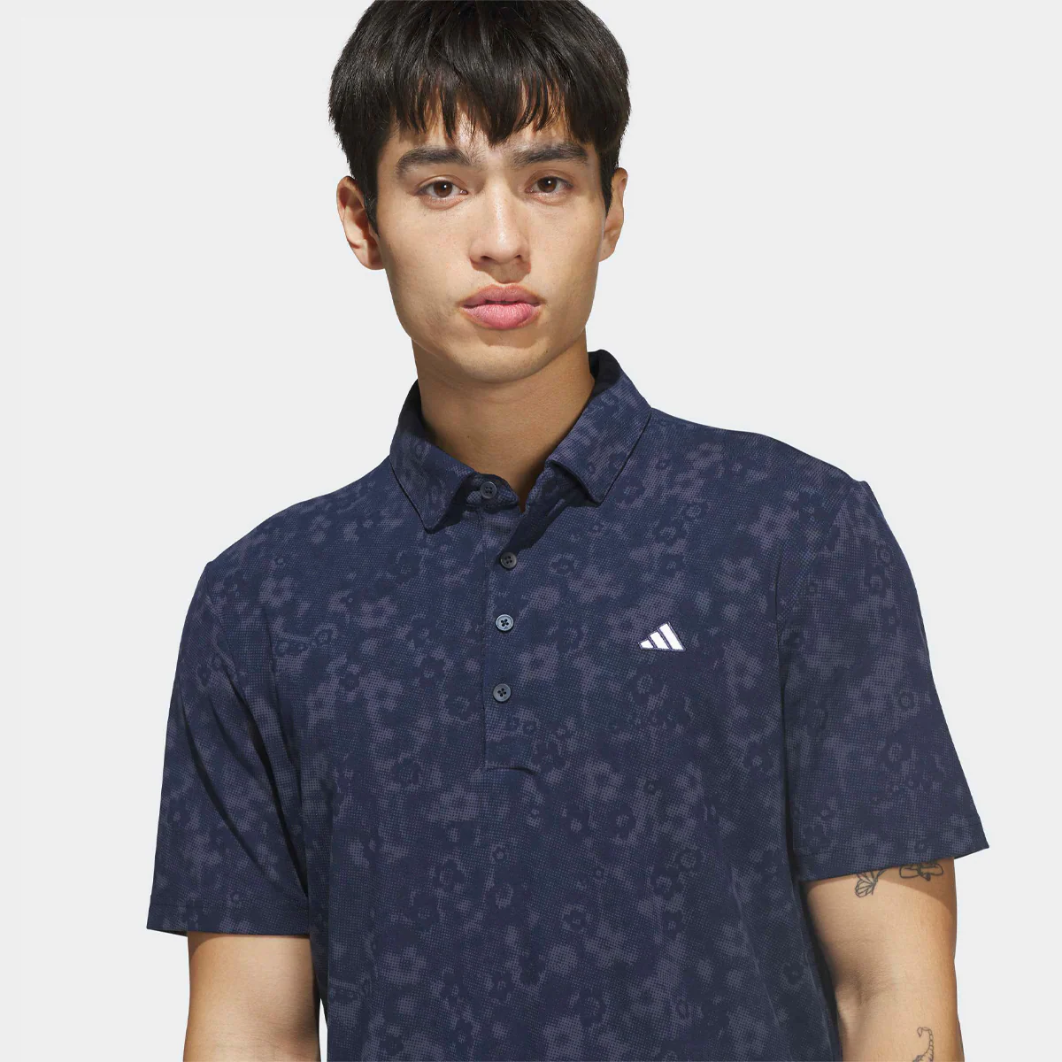 Adidas Ultimate365+ Climacool Butterspun Mighty Blossom polo - Navy - Image 3