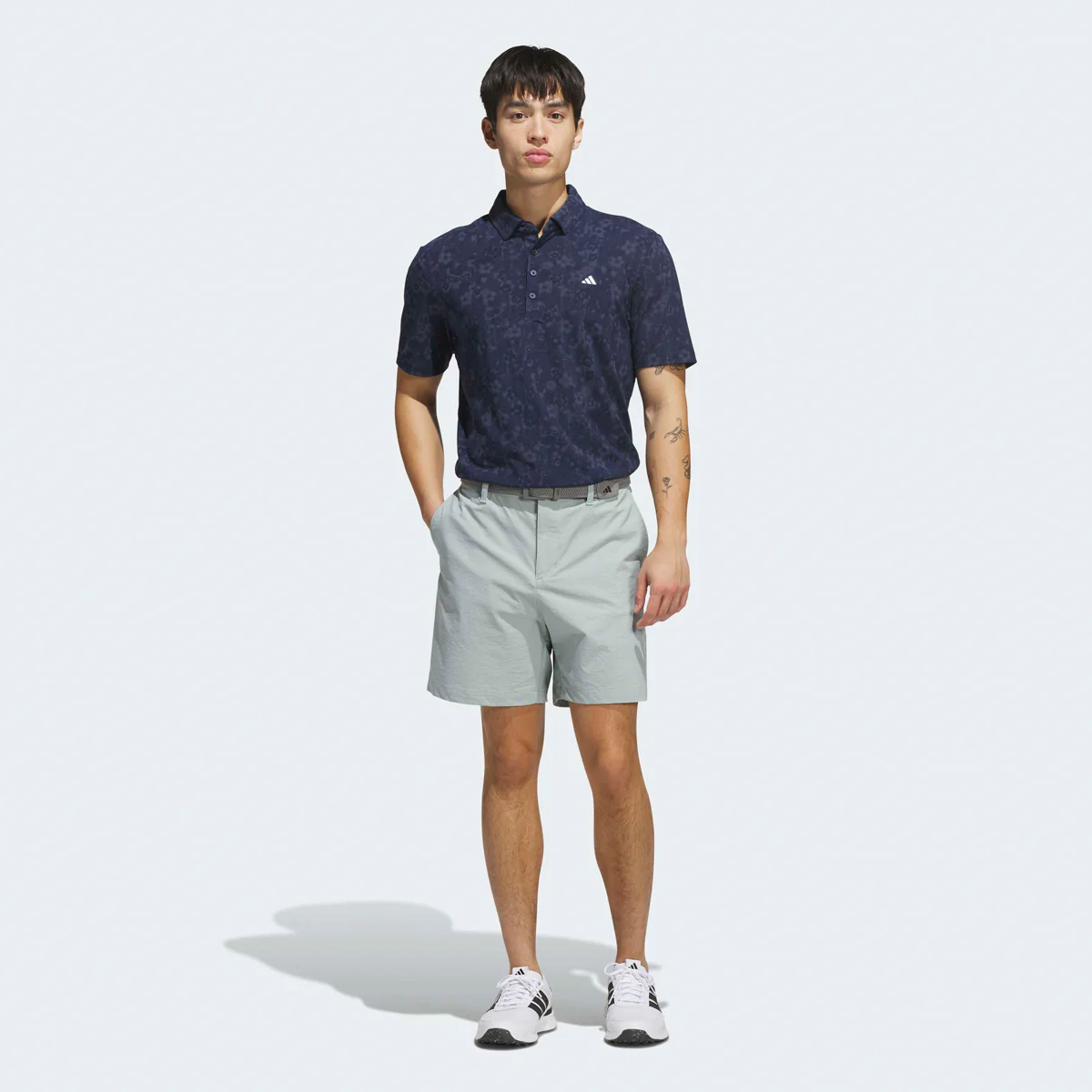 Adidas Ultimate365+ Climacool Butterspun Mighty Blossom polo - Navy - Image 5
