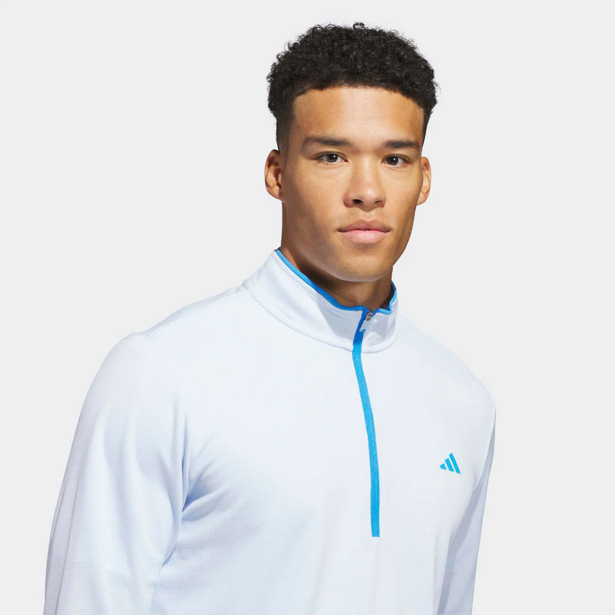 Adidas Core Lightweight pullover 1/4 zip - Lyseblå - Image 3