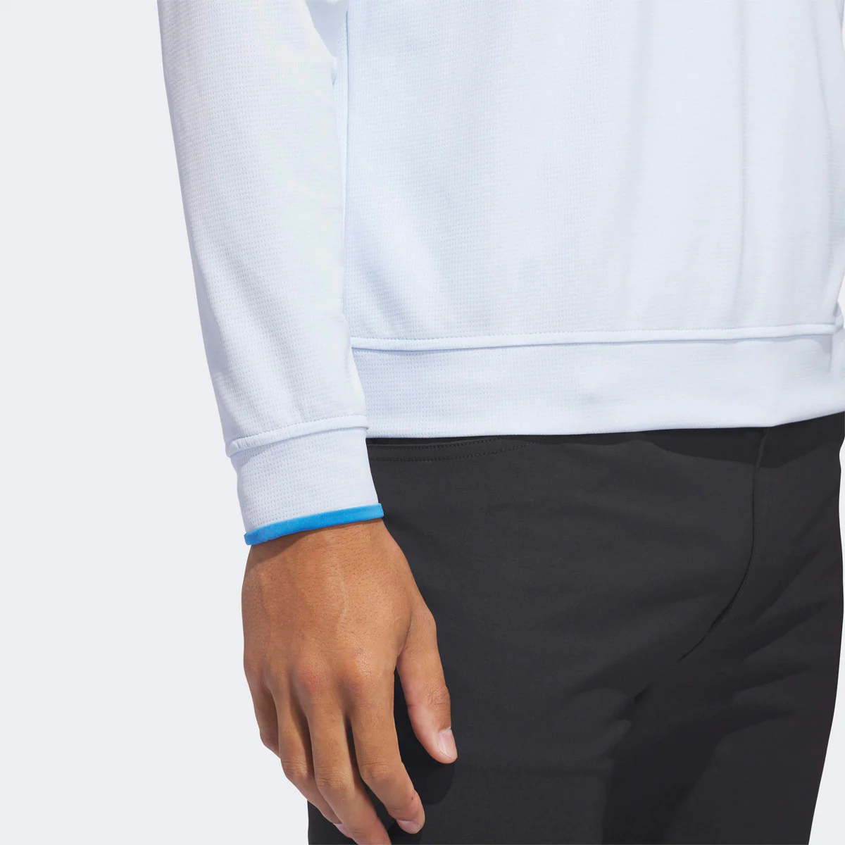 Adidas Core Lightweight pullover 1/4 zip - Lyseblå - Image 4