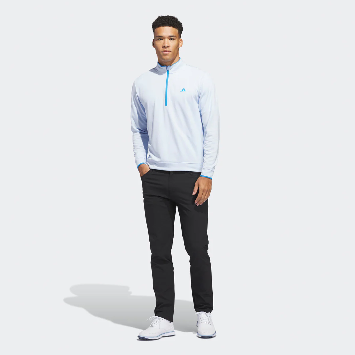 Adidas Core Lightweight pullover 1/4 zip - Lyseblå - Image 5