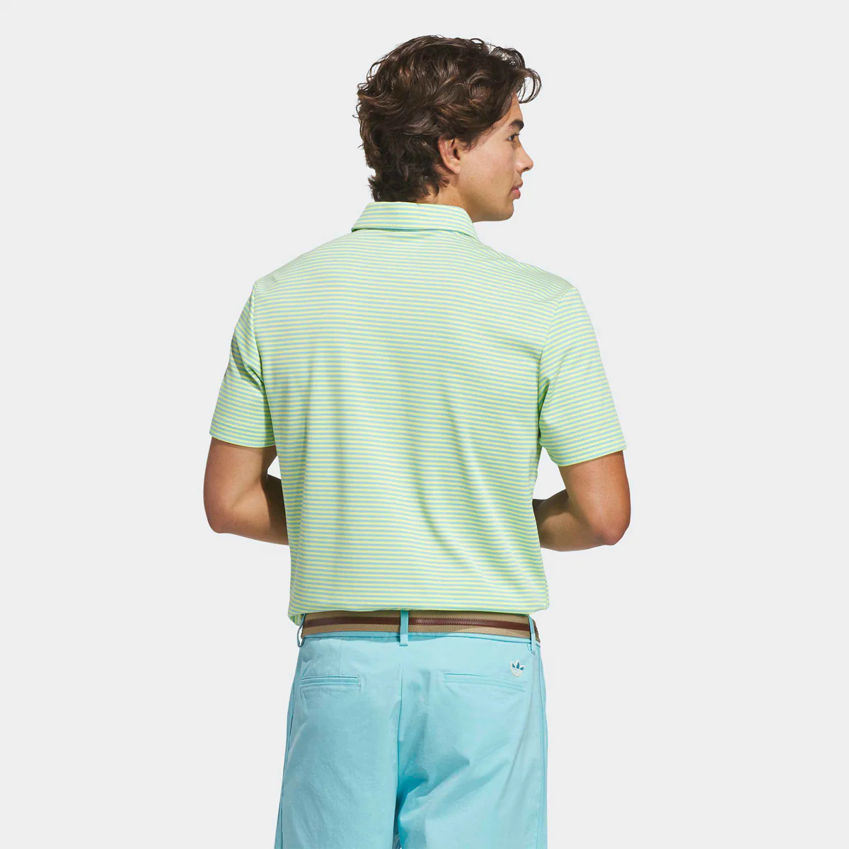 Adidas Golf Originals Stripe Pique polo - Gul - Image 2