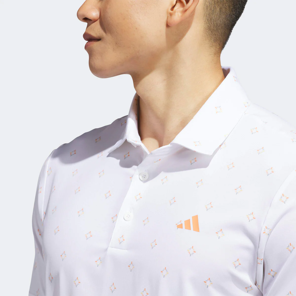 Adidas Ultimate 365 Essence Print polo - Hvid - Image 3