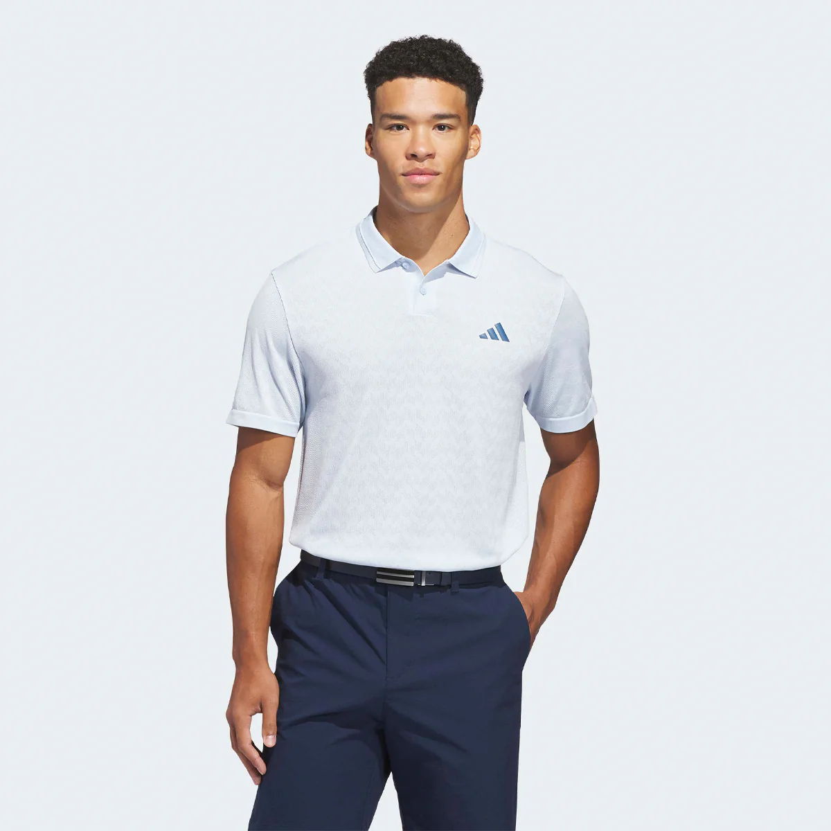 Adidas Ultimate 365 Tour Seamless polo - Lyseblå