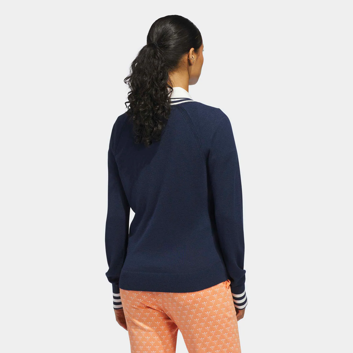Adidas Golf Originals Cashmere sweater - Navy - Dame - Image 2