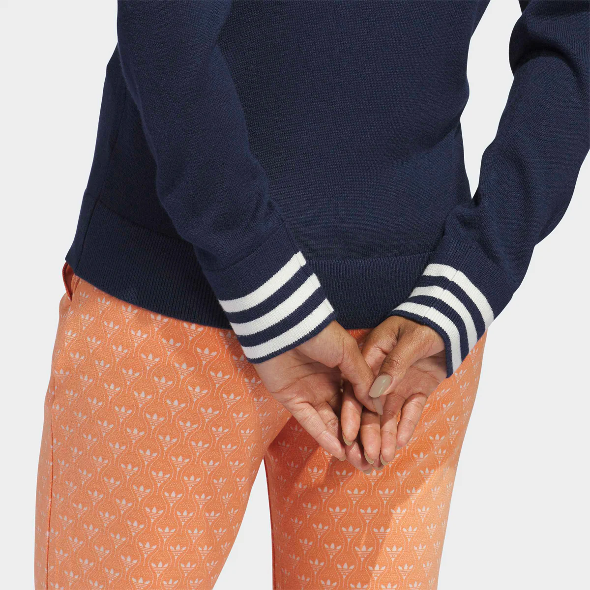 Adidas Golf Originals Cashmere sweater - Navy - Dame - Image 4