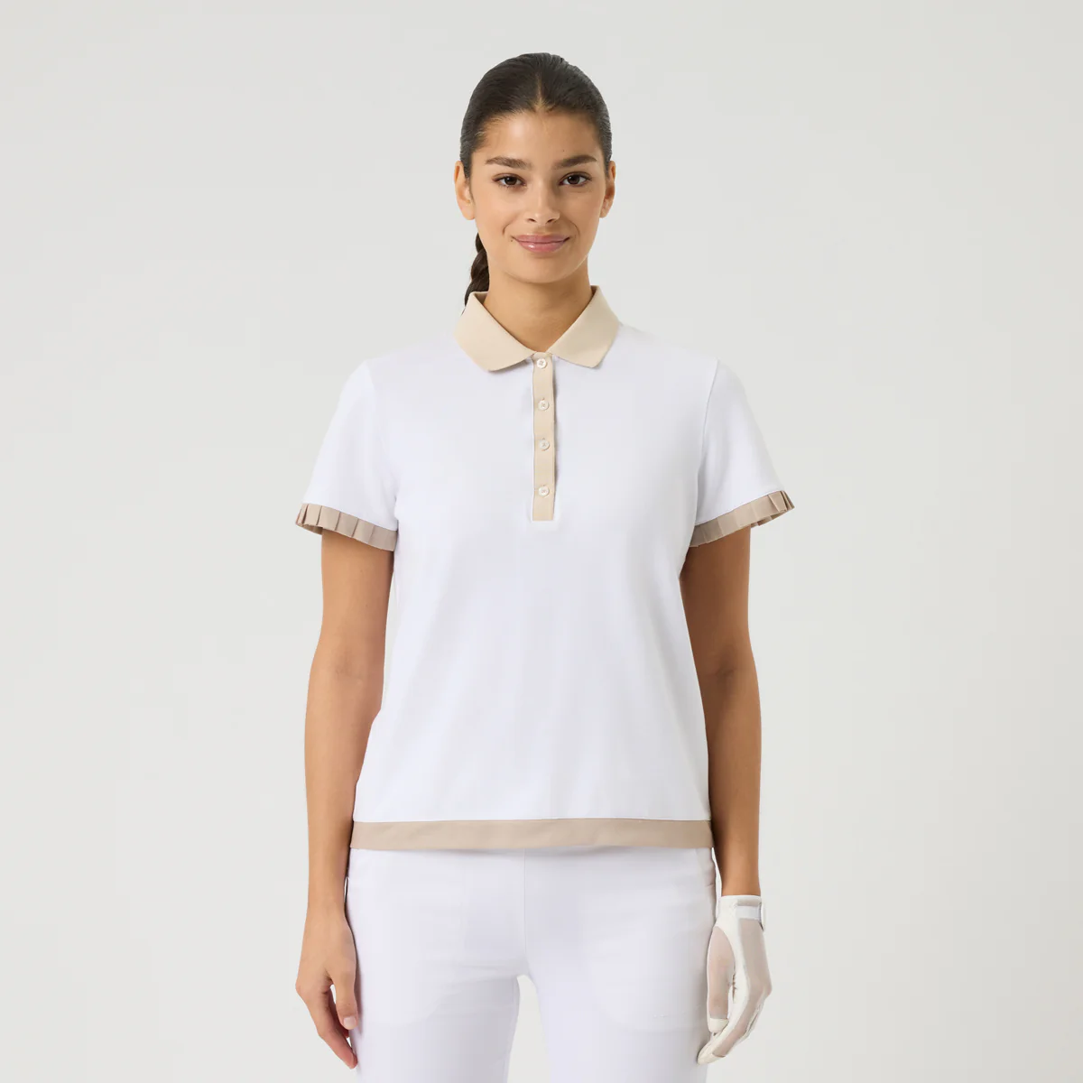 Daily Sports Pleat SS polo - Dame