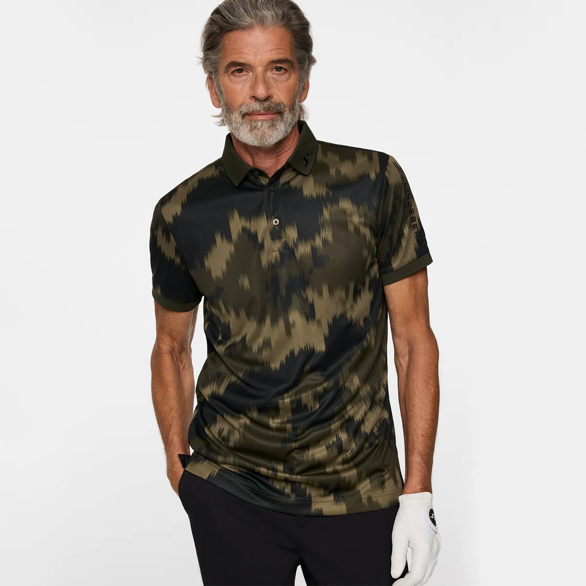 J. Lindeberg Tour Tech Print polo