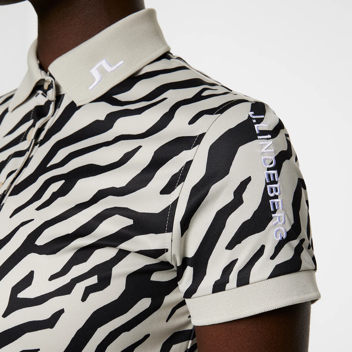J. Lindeberg Tour Tech Print polo - Dame - Image 4