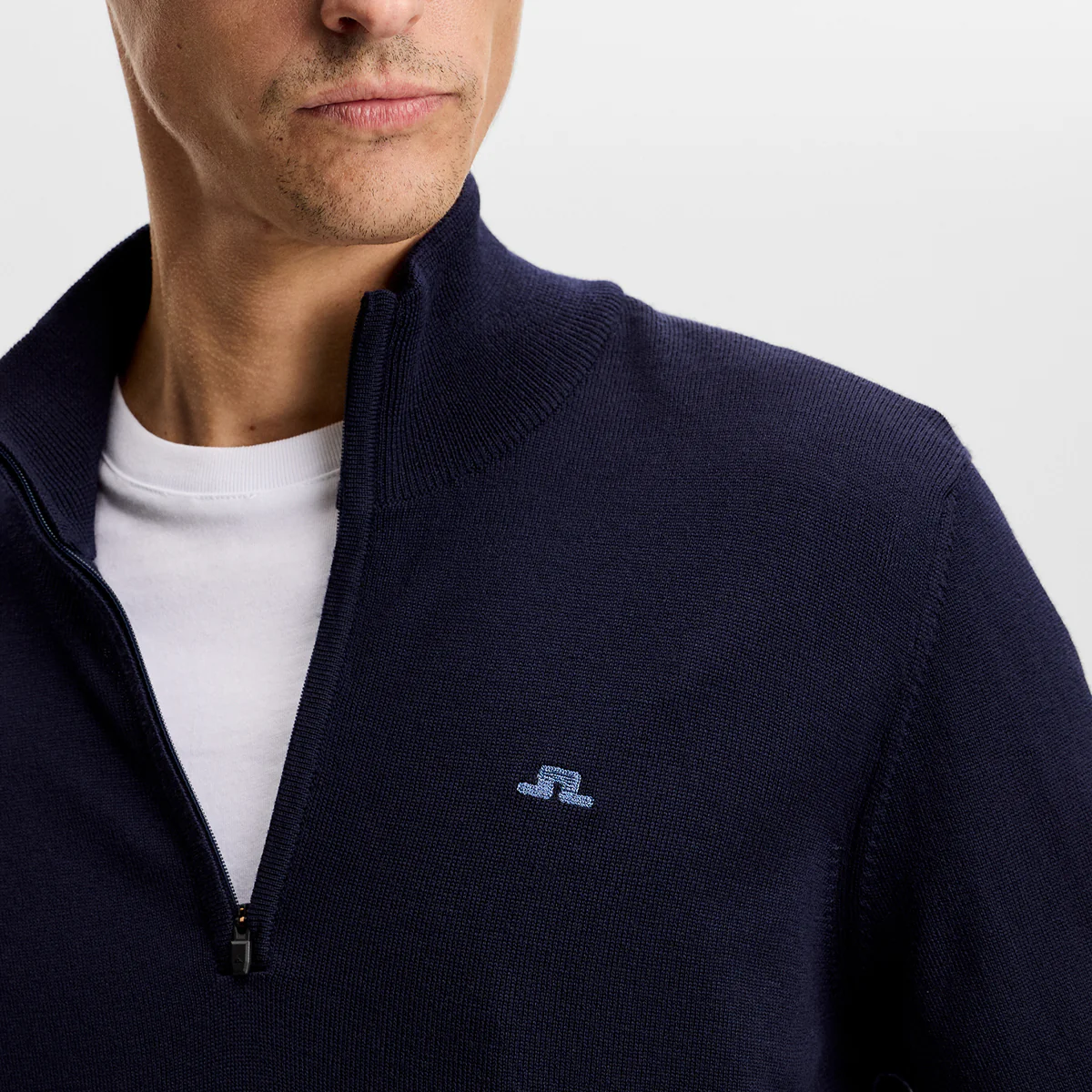 J.Lindeberg Kiyan Quarter Zip sweater - Navy - Image 3