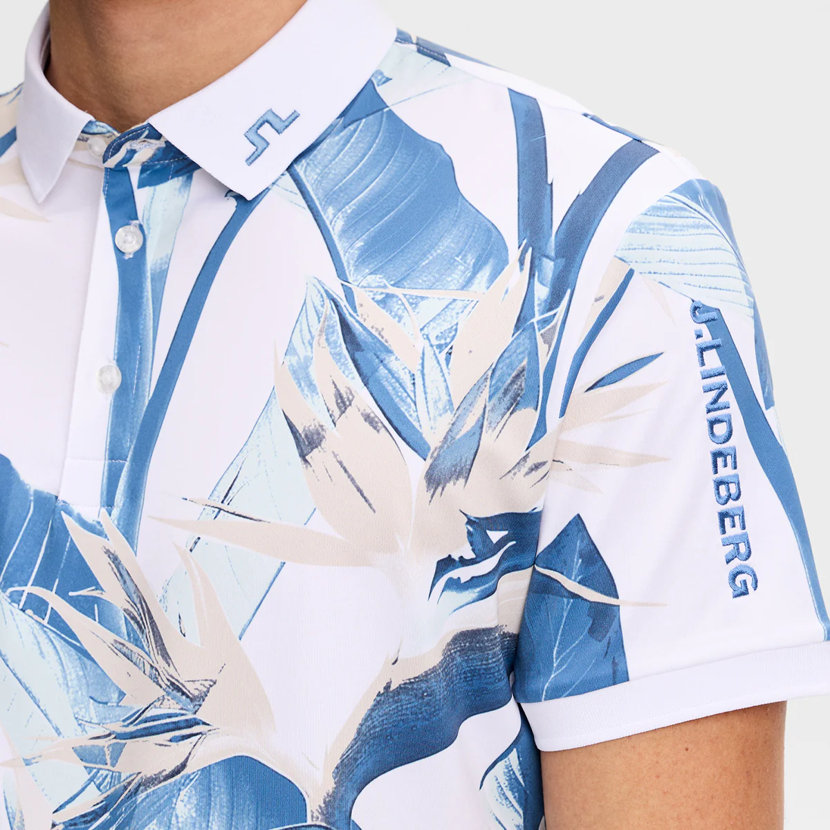 J.Lindeberg Tour Tech Print polo - Image 3