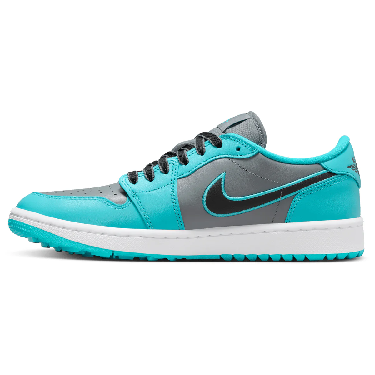 Nike Air Jordan 1 Low G - Grå/Turkis - Image 2