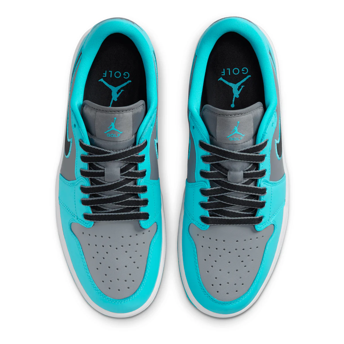 Nike Air Jordan 1 Low G - Grå/Turkis - Image 6