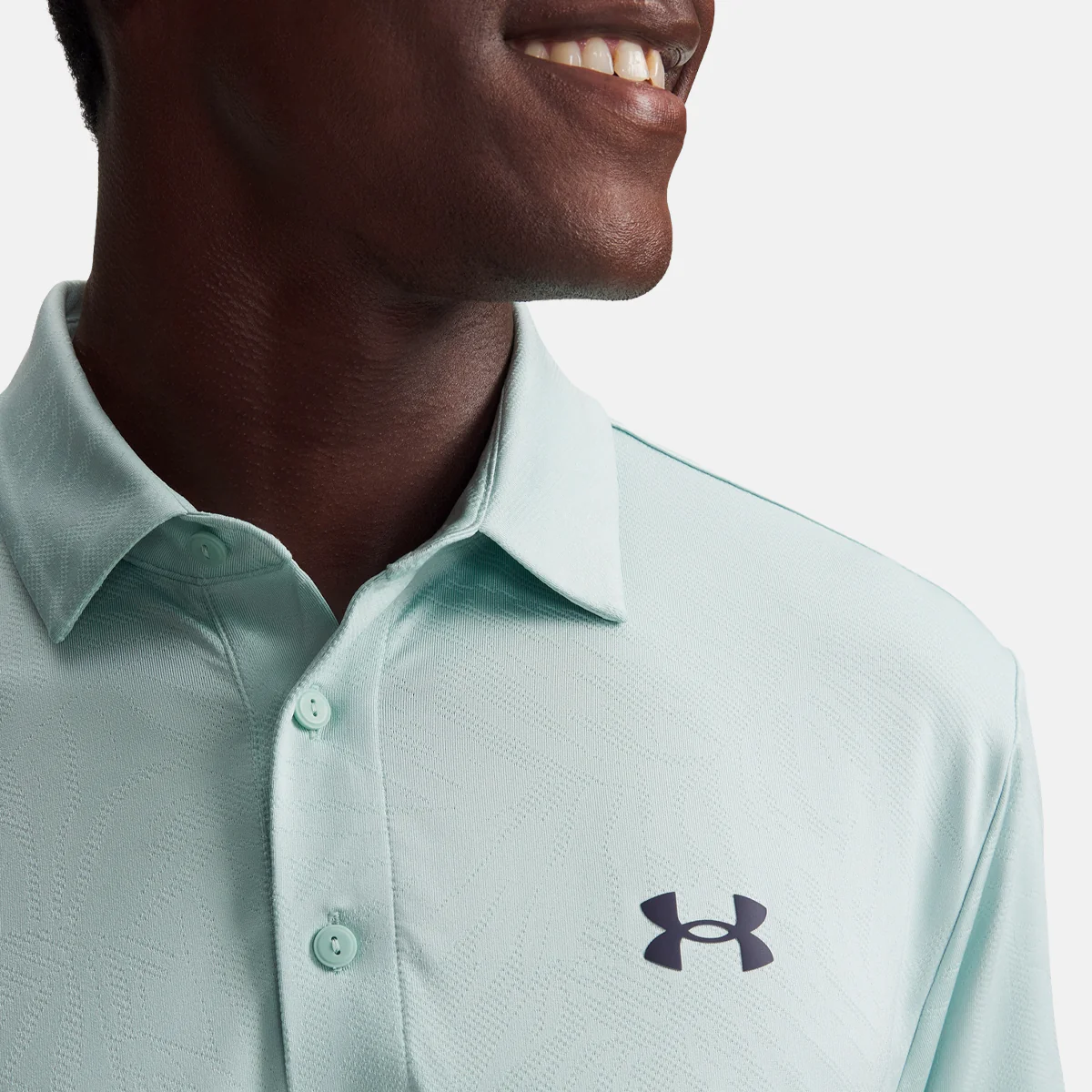 Under Armour Playoff Jacquard polo - Blå/grøn - Image 3