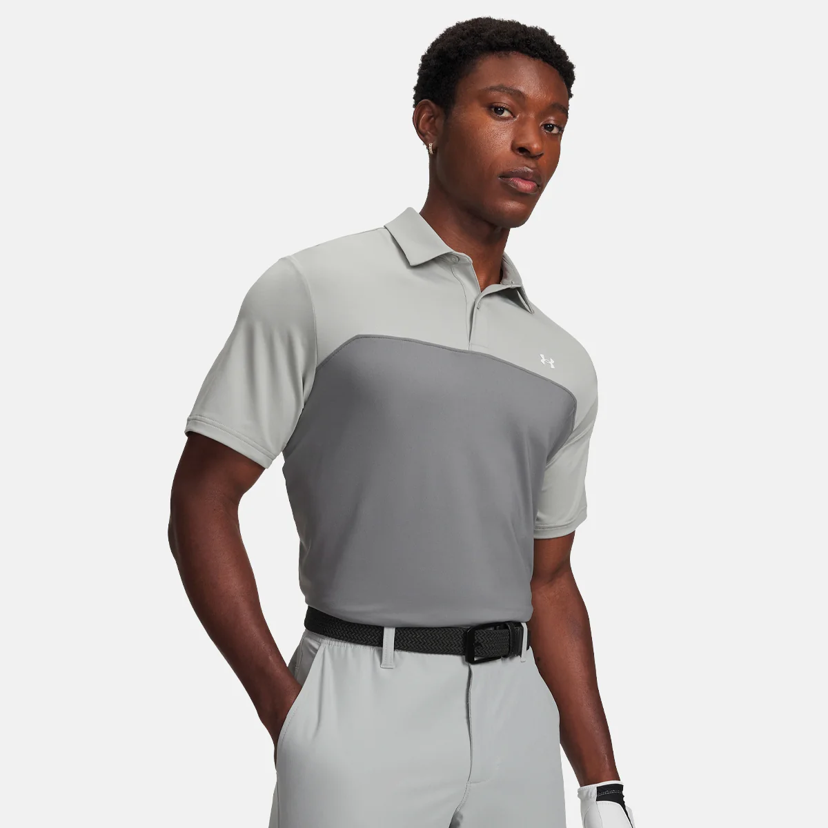 Under Armour T2G Colorblock polo - Grå/grøn