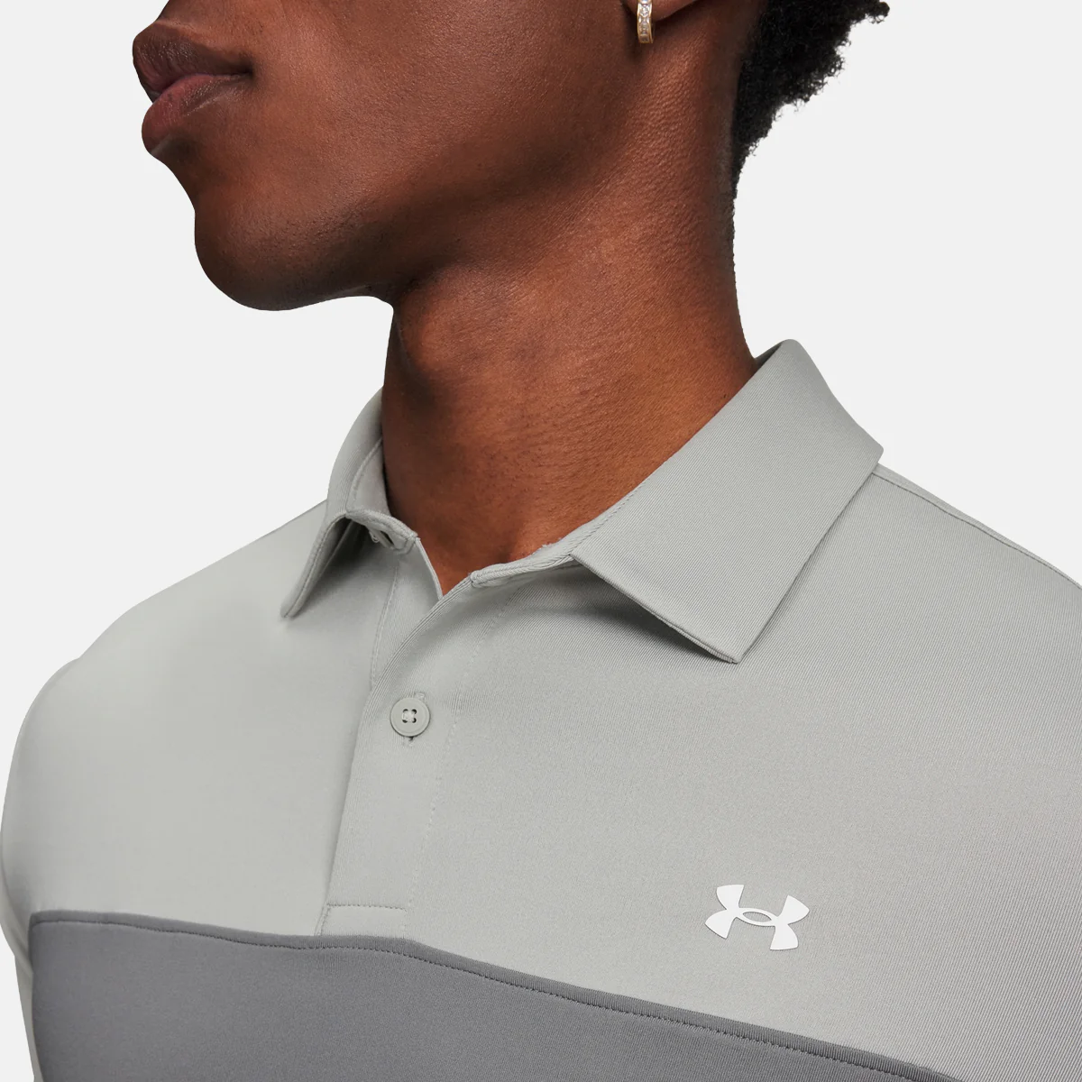 Under Armour T2G Colorblock polo - Grå/grøn - Image 3